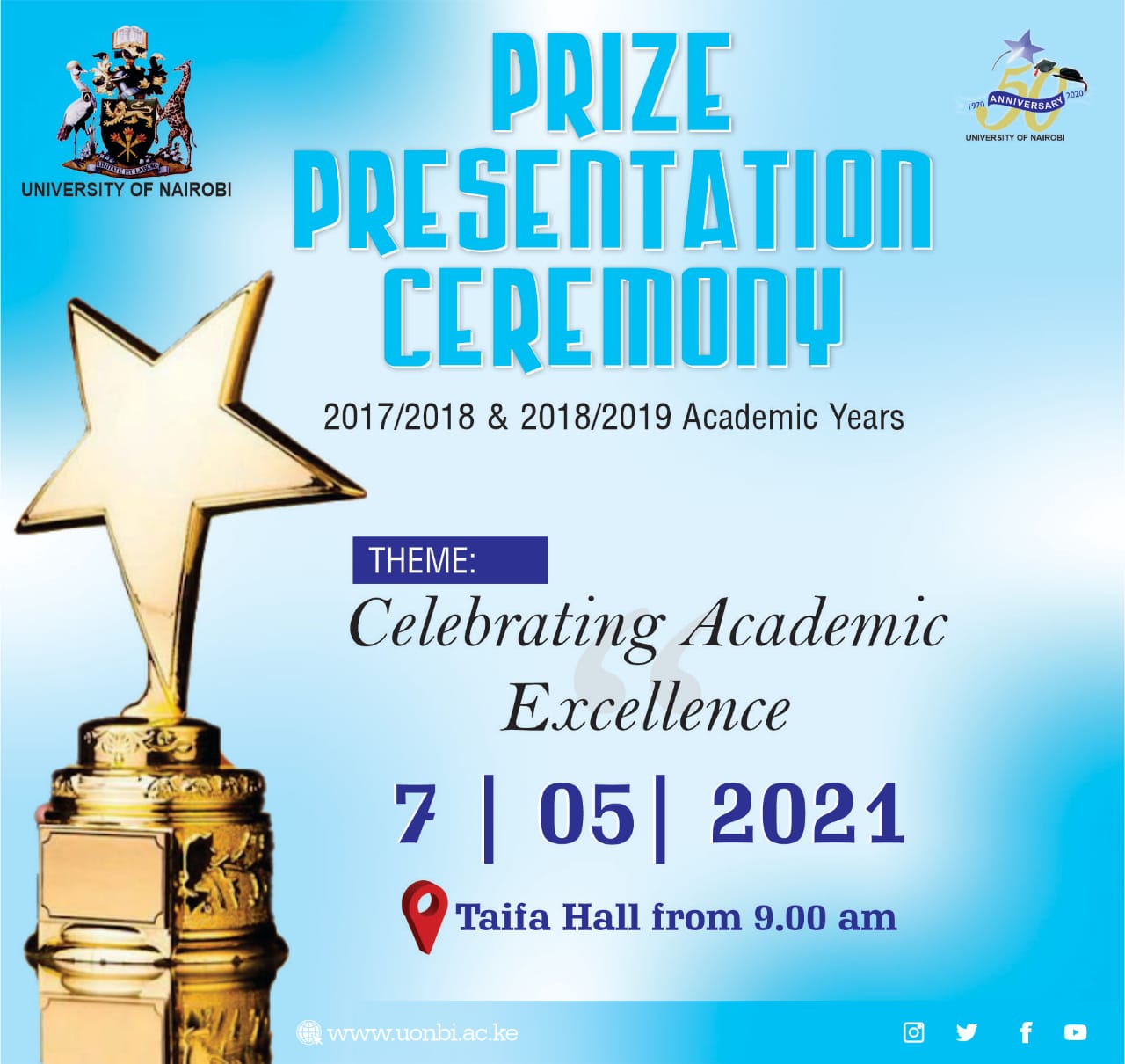 uon Prize giving ceremony